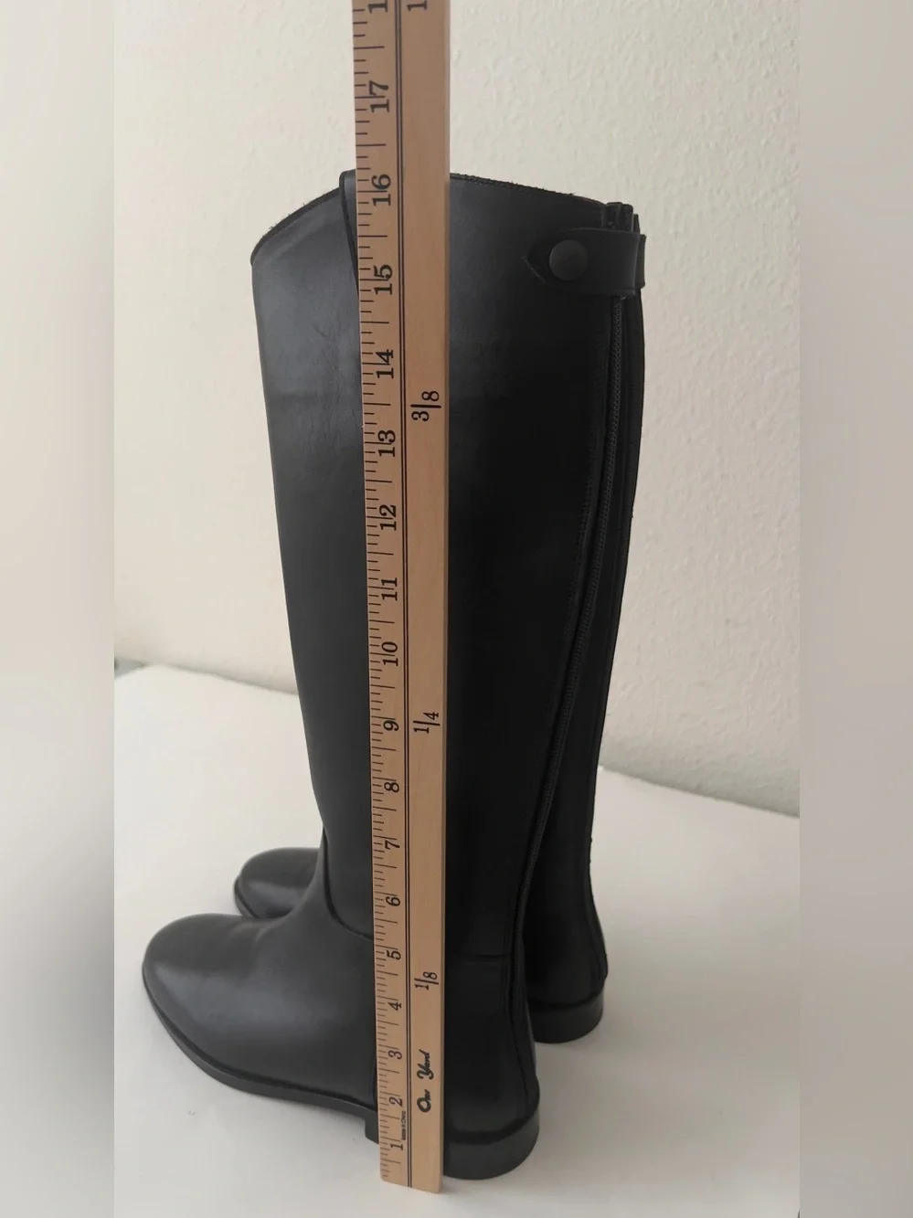 Colisee Paris Black Tall Leather Riding Size 35 EU